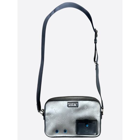 Louis Vuitton Silver Satellite Monogram Alpha Messenger Bag - Picture 1 of 7